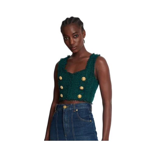 Tweed Crop Top