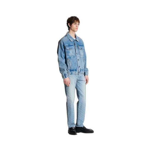 70S Buttoned Long-Sleeve Denim Jacket