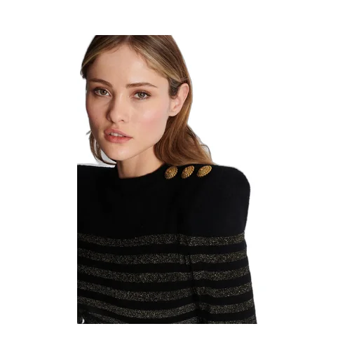 Striped Lurex Jersey Dress