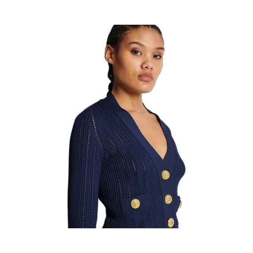 Cropped Knit Cardigan