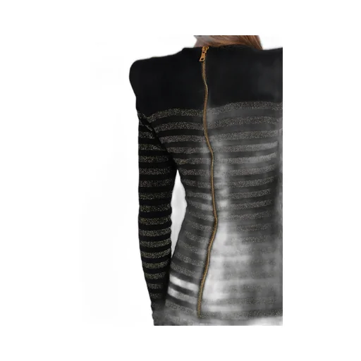 Striped Lurex Jersey Dress