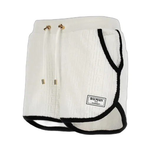Monogram-Motif Towel-Finish Shorts