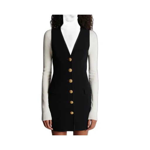 Sleeveless Crepe Dress
