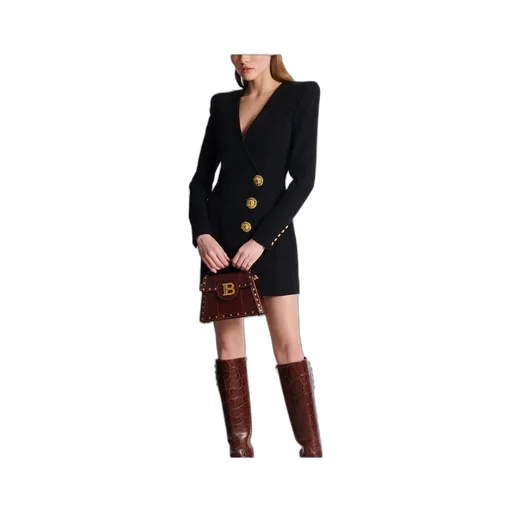 Wrap Dress With Decorative Buttons