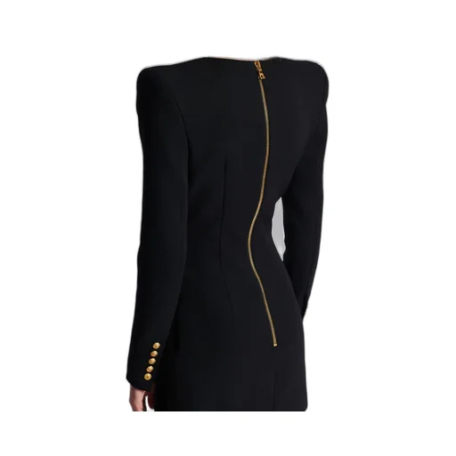 Wrap Dress With Decorative Buttons