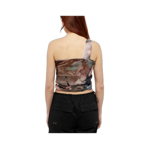 One-Shoulder Pattern Vest