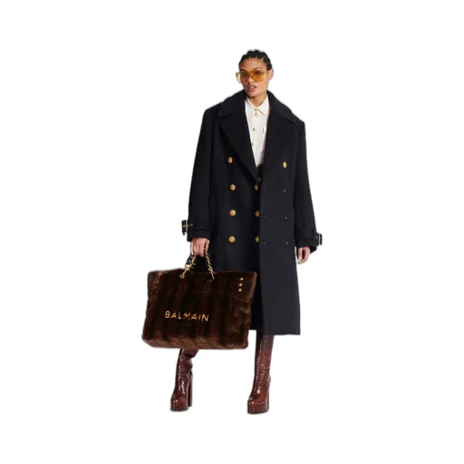 Oversized Double-Breasted Coat