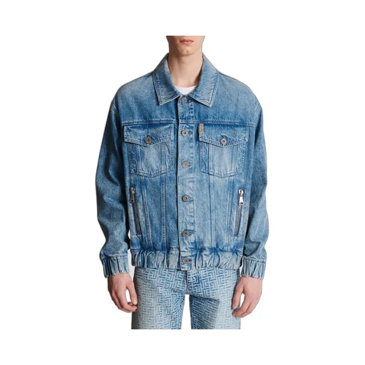 70S Buttoned Long-Sleeve Denim Jacket