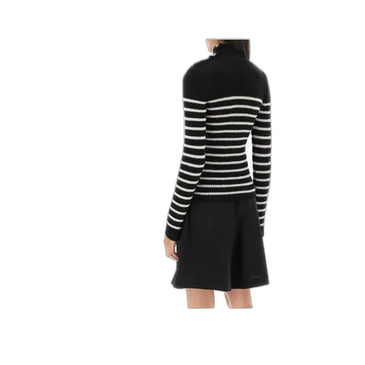 Logo Patch Striped Jumper