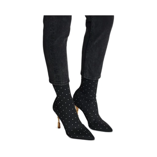 Moneta Embellished Heeled Ankle Boots