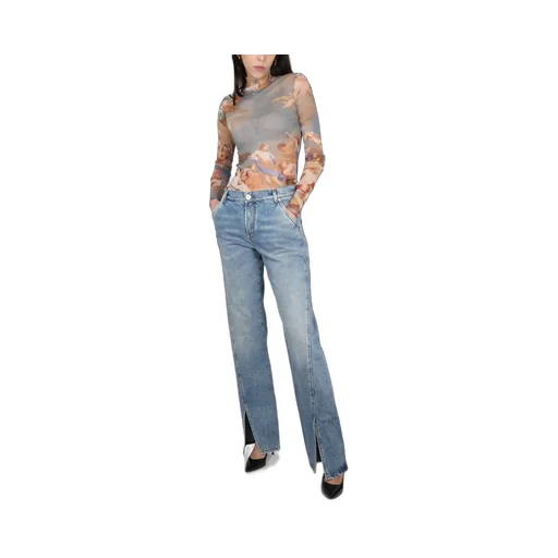 Front Slits Bootcut Jeans