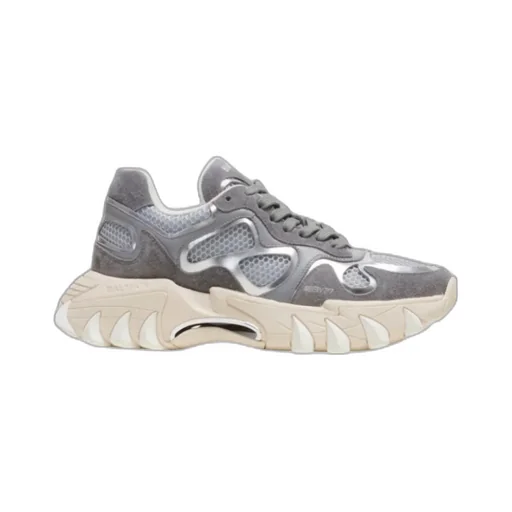 B-East Trainers In Metallic Leather And Mesh