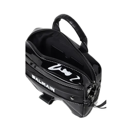 Logo Printed Top Handle Bag