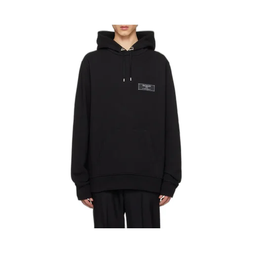 Logo Patch Drawstring Hoodie
