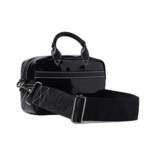 Logo Printed Top Handle Bag