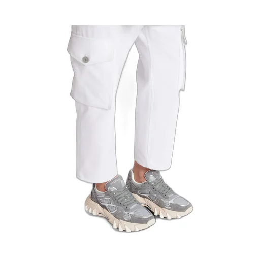 B-East Trainers In Metallic Leather And Mesh