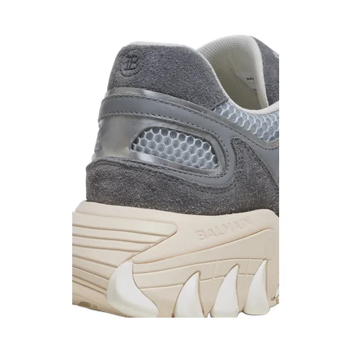 B-East Trainers In Metallic Leather And Mesh