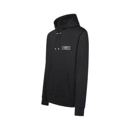 Logo Patch Drawstring Hoodie