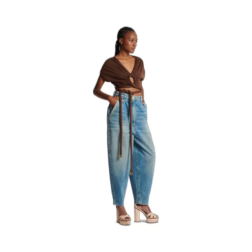 Draped Jersey Crop Top