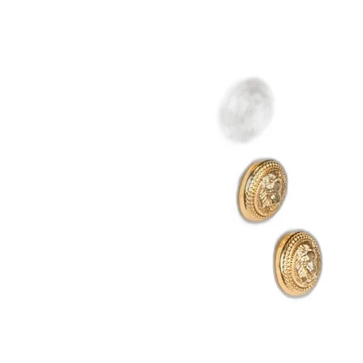 Decorative Button-Detailing Pleated Shorts