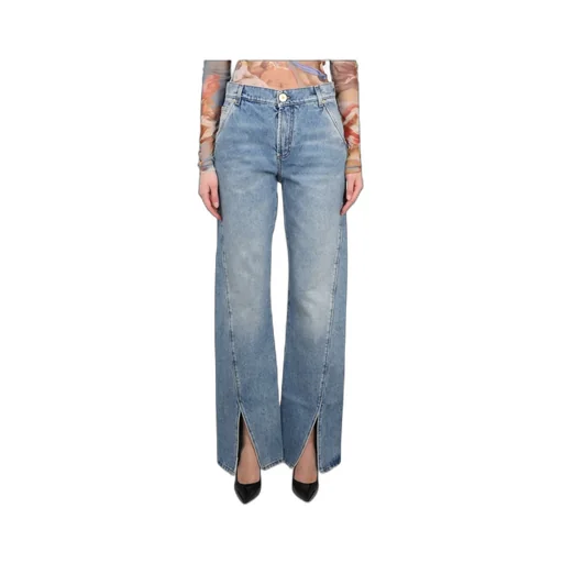 Front Slits Bootcut Jeans