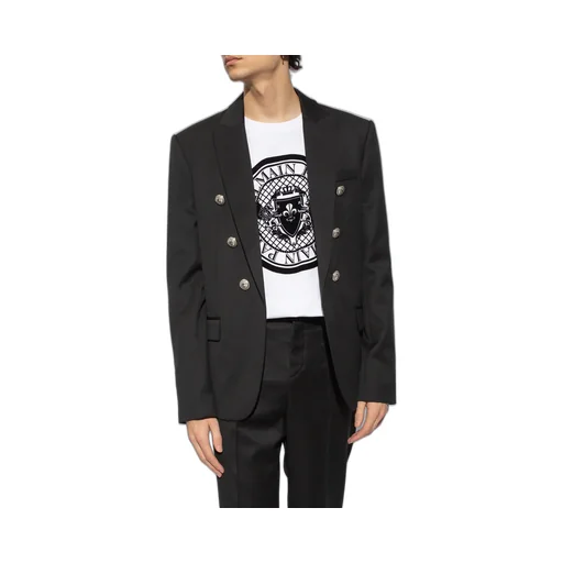 Button Embellished Tailored Blazer