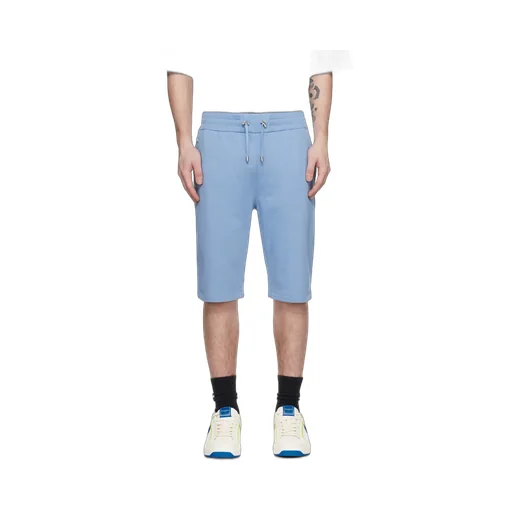 Knee-Length Drawstring Bermuda Shorts
