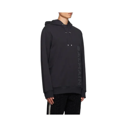 Logo-Embossed Cotton Hoodie