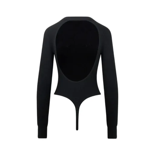 Ribbed Long-Sleeved Bodysuit