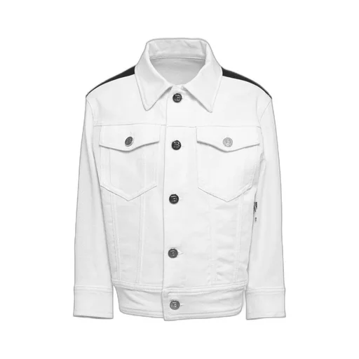 Logo-Printed Buttoned Jacket
