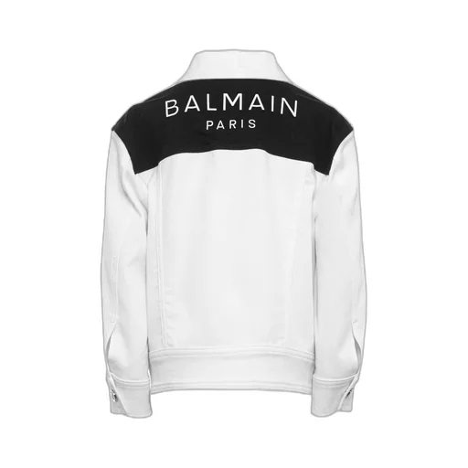 Logo-Printed Buttoned Jacket