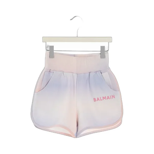 Tie-Dyed Elastic Waist Shorts