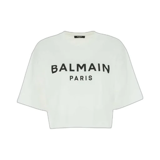 Logo Printed Cropped T-Shirt