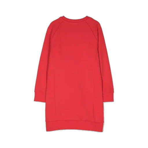 Logo Sweatshirt Dress With Buttons