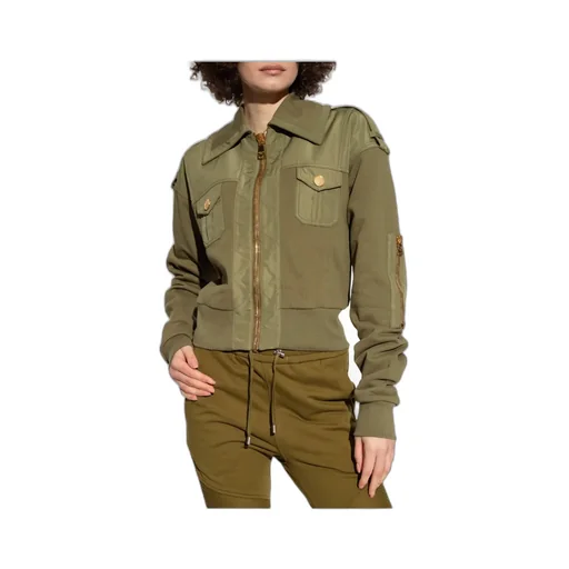 Cropped Bomber Jacket
