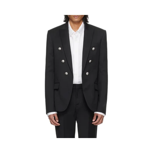 Button Embellished Tailored Blazer