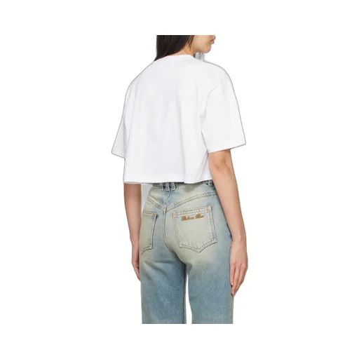 Logo Printed Cropped T-Shirt