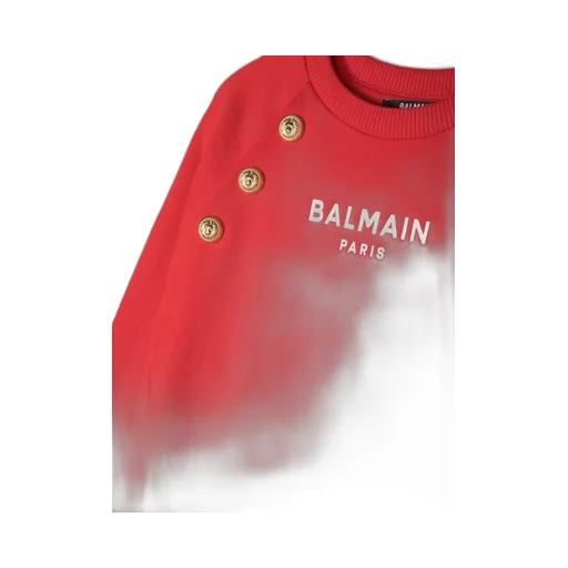 Logo Sweatshirt Dress With Buttons