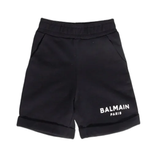 Logo Print Turn-Up Brim Shorts