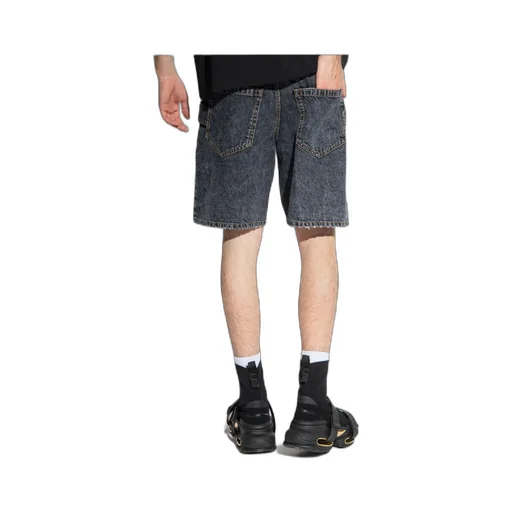 Acid-Wash Denim Shorts