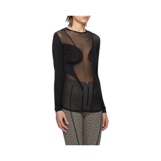Mesh Long Sleeved Top