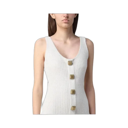 Ribbed-Knit Sleeveless Maxi Dress
