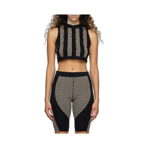 Monogram Motif Cropped Top
