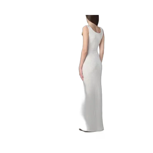 Ribbed-Knit Sleeveless Maxi Dress