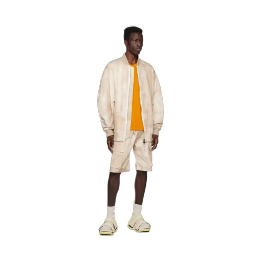 Faded Effect Drawstring Cargo Shorts