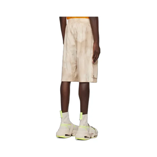 Faded Effect Drawstring Cargo Shorts