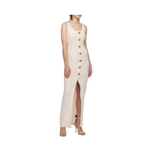 Ribbed-Knit Sleeveless Maxi Dress