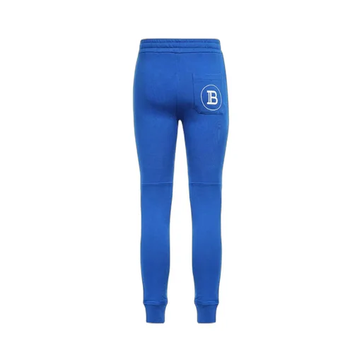 Logo Printed Cotton Jogging Bottoms