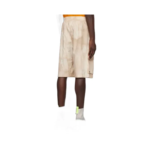 Faded Effect Drawstring Cargo Shorts