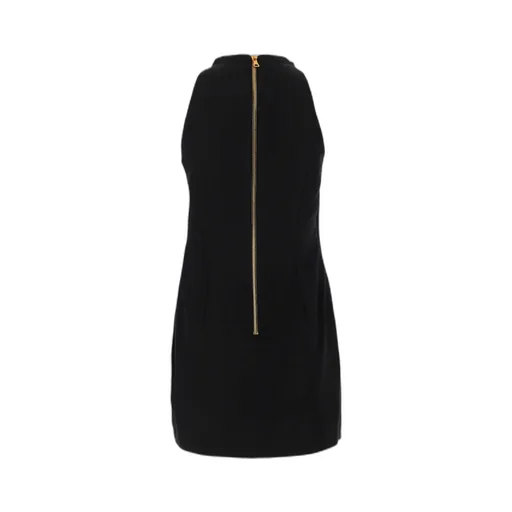 Halterneck Sleeveless Draped Mini Dress